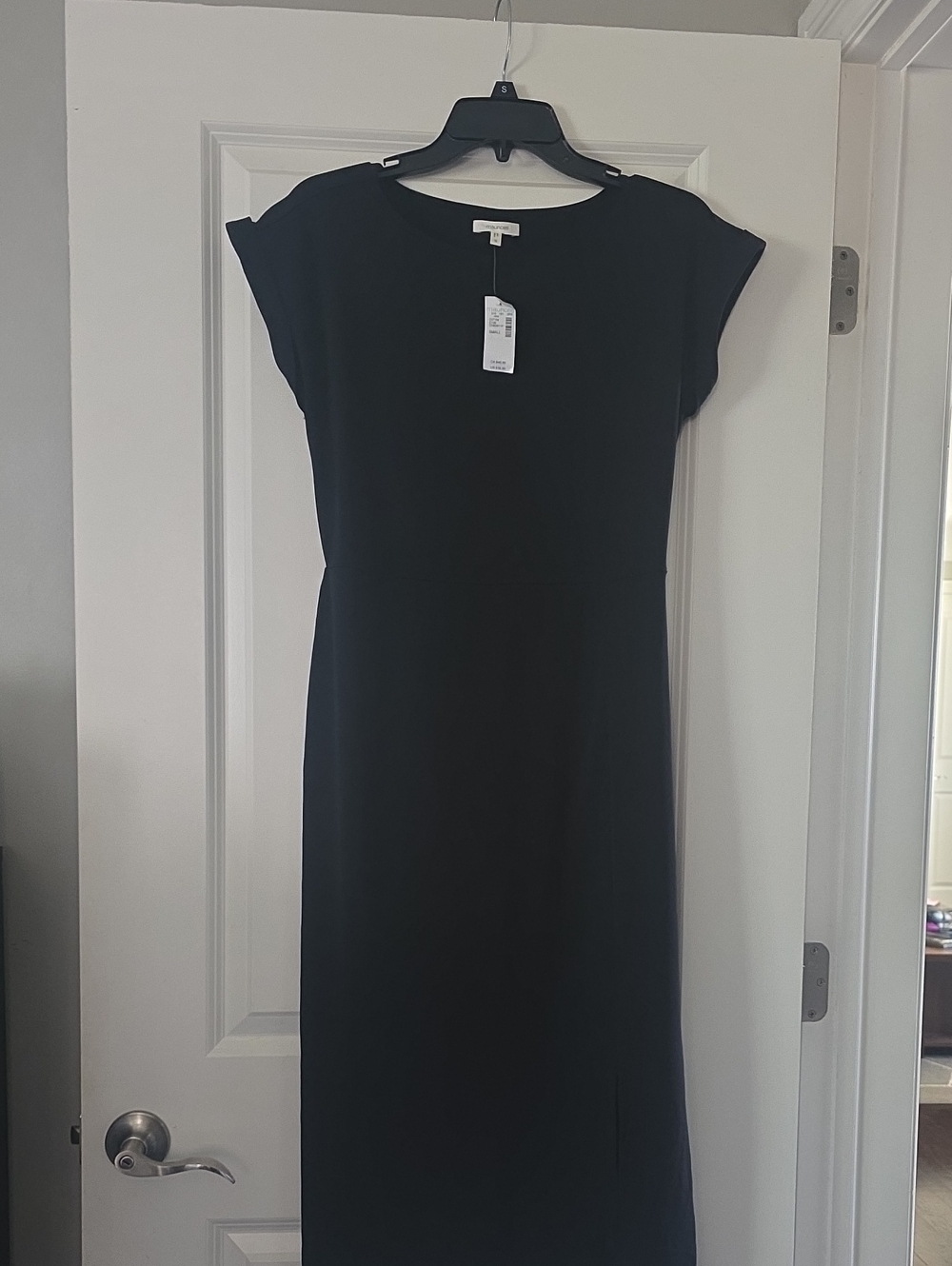 Maurices Black Maxi Cap Sleeve Dress
